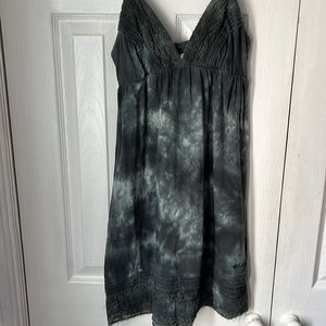 Billabong blue gray tie dye tank top dress - sz Medium